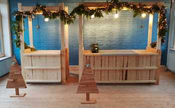 Wilt u een houten marktkraam, kerststal of winterkraam huren of kopen?